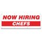 Signmission Now Hiring Chefs Banner Apply Inside Accepting Application Single Sided B-96-30216 - alternate 1
